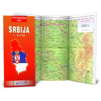 KARTA ŠKOLSKA SRBIJE LATINICA IS 