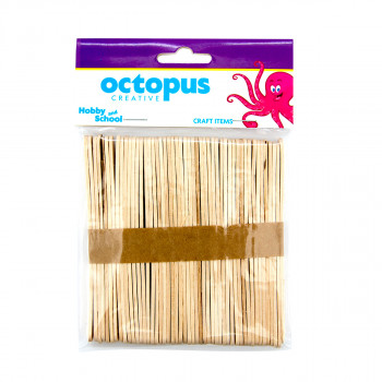ŠTAPIĆI DEKORATIVNI DRVENI NATURAL 50/1 114X10X2mm UNL-1654 