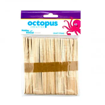 ŠTAPIĆI DEKORATIVNI DRVENI NATURAL 50/1 114X10X2mm UNL-1654 