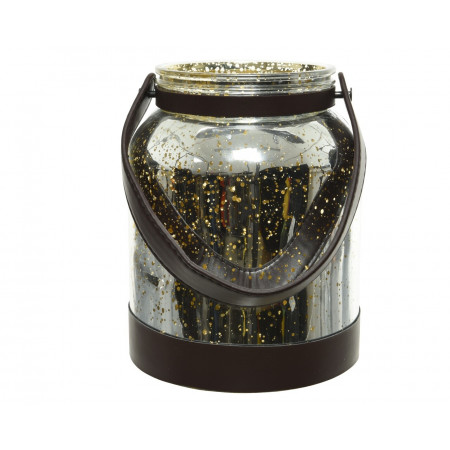 SVEĆNJAK UKRASNI HURRICANE GLASS 15.8X20.3CM 520676 