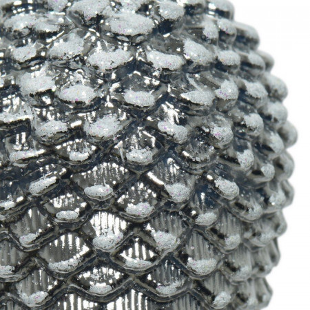 UKRAS NOVOGODIŠNJI ŠIŠARKA 4.5X4.5X9CM SREBRNA 027753 