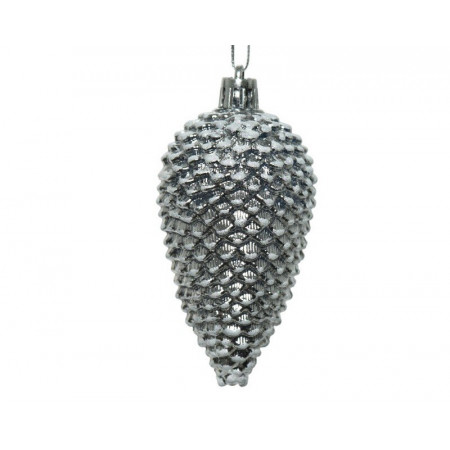 UKRAS NOVOGODIŠNJI ŠIŠARKA 4.5X4.5X9CM SREBRNA 027753 