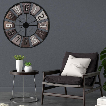 SAT ZIDNI METALNI 80CM CRNI Y36200290 