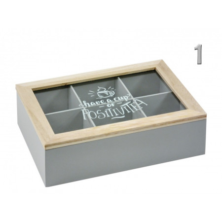 KUTIJA ZA ČAJ DRVENA 240X165X70MM HZ1930930 