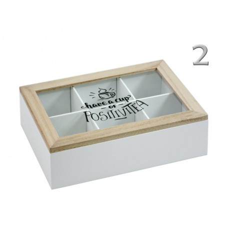 KUTIJA ZA ČAJ DRVENA 240X165X70MM HZ1930930 