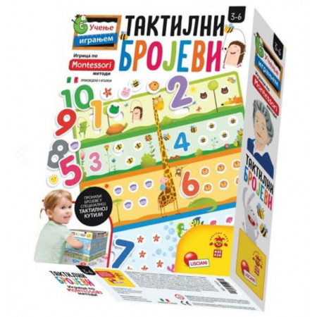 MONTESORI EDUKATIVNA IGRA TAKTILNI BROJEVI LISCIANI 72453 