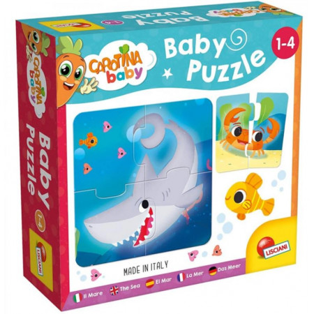 CAROTINA EDUKATIVNA IGRA SLAGALICA BABY MORSKE ŽIVOTINJE LISCIANI 80069/58518 