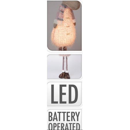 FIGURA NOVOGODIŠNJA IRVAS SA LED SVETLOM 24X70CM ADO000090 