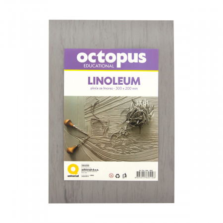 LINOLEUM 20x30cm OCTOPUS UNL-1842 