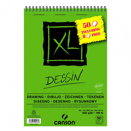 BLOK A4 SPIRALA 160g 50LISTA XL DESSIN CANSON 400110014 