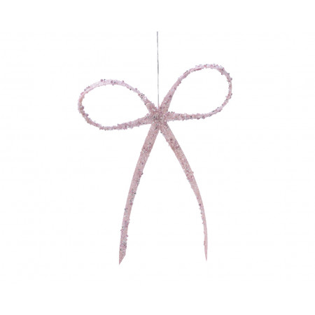 UKRASNA MAŠNA PLASTIČNA GLITER PINK 12X1.2X16CM 522897 