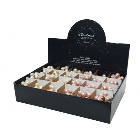 KUGLA NOVOGODIŠNJA SNOP 10/1 2CM PINK SOFT 715112 