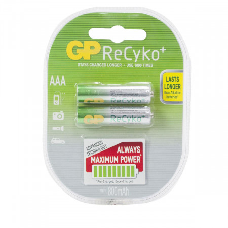 BATERIJE GP 2/1 850mAh AAA RECYKO 