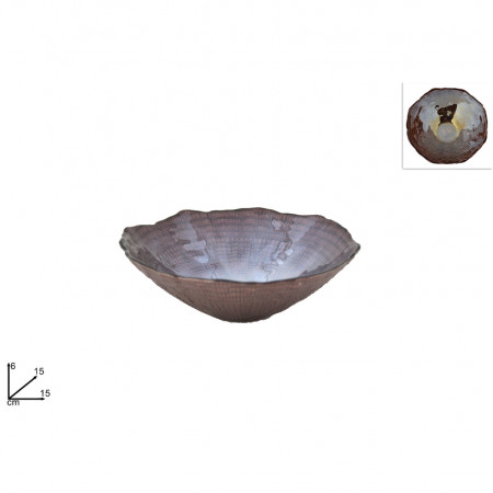 ČINIJA STAKLENA 16.5CM BRAON CM000171D 