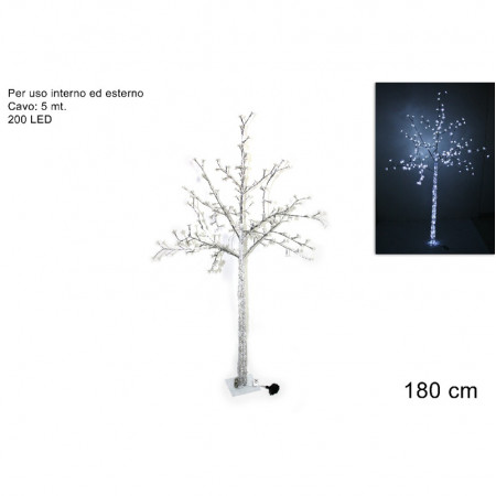 DRVO DEKORATIVNO BELO 180CM SA 200 LED LAMPICA MI004363 