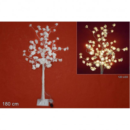 DRVO BELE RUŽE DEKORATIVNO 180CM SA 120 LED LAMPICA MO002487 