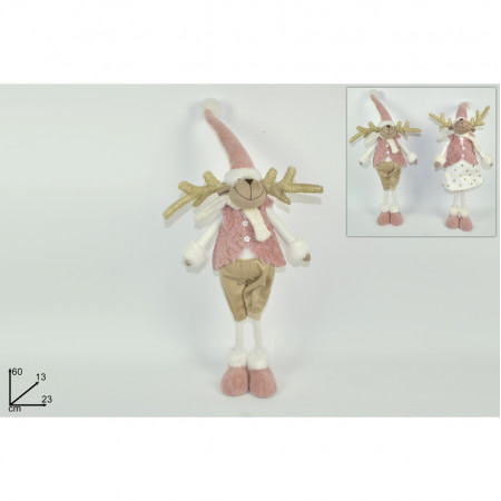 NOVOGODIŠNJA FIGURA IRVAS ROZI 60CM LZ000289 