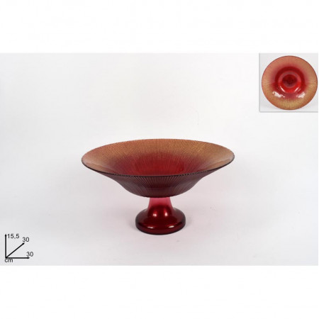 ČINIJA DEKORATIVNA 30CM CRVENA GLITER CM003366L 