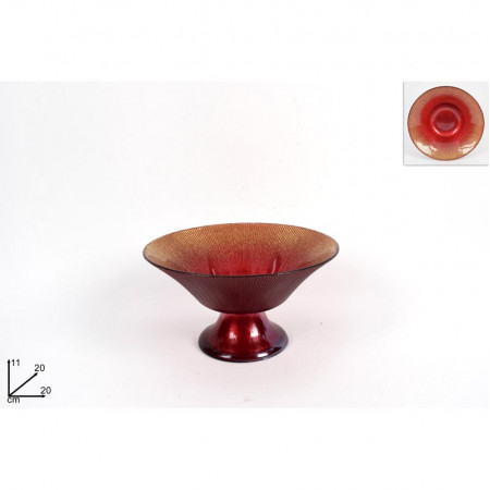 ČINIJA DEKORATIVNA 20CM CRVENA GLITER CM003366M 