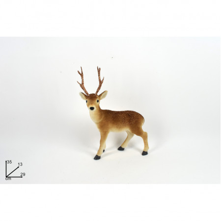 NOVOGODIŠNJA FIGURA JELEN 35CM GLITER PA000510 
