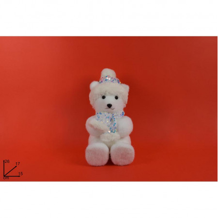FIGURA UKRASNA MEDA SA KAPOM I ŠALOM 26CM MI007801E 
