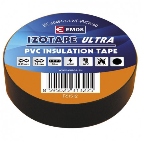 IZOLIR TRAKA 15mmx10m CRNA EMOS 