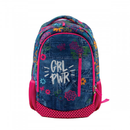 RANAC ŠKOLSKI OCTOPUS EX-2304 GIRL PWR PINK BLUE 