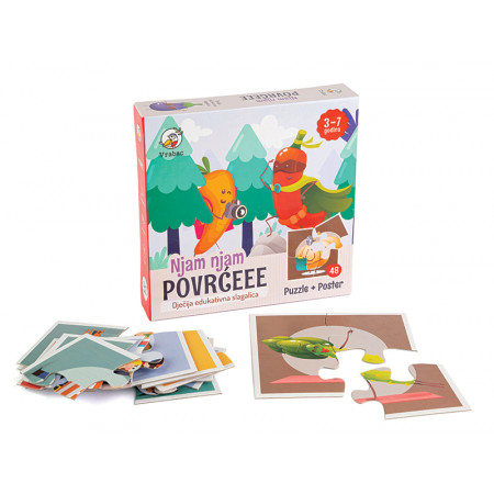 PUZZLE 48 DELOVA POVRĆE 12 SLIKA VRABAC 