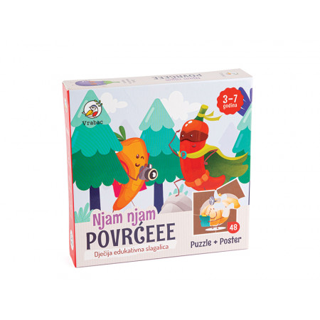 PUZZLE 48 DELOVA POVRĆE 12 SLIKA VRABAC 