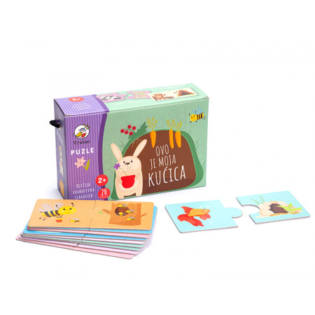 PUZZLE MOJA KUĆICA ZA DECU TODDLER VRABAC 