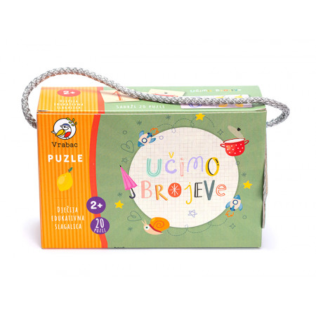PUZZLE UČIMO BROJEVE ZA DECU TODDLER VRABAC 