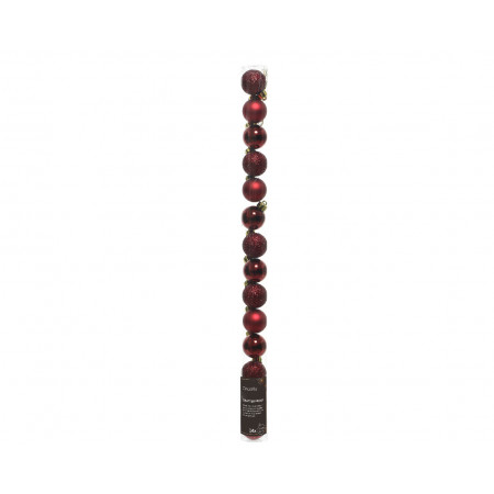 KUGLA NOVOGODIŠNJA 3CM 14/1 OXBLOOD 020459 