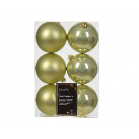 KUGLA NOVOGODIŠNJA 8CM 6/1 PISTACHIO 022126 