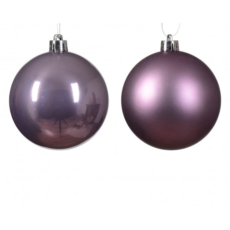 KUGLA NOVOGODIŠNJA 8CM 6/1 LILA 022136 