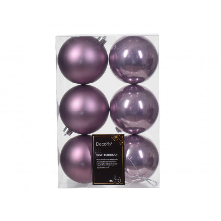 KUGLA NOVOGODIŠNJA 8CM 6/1 LILA 022136 