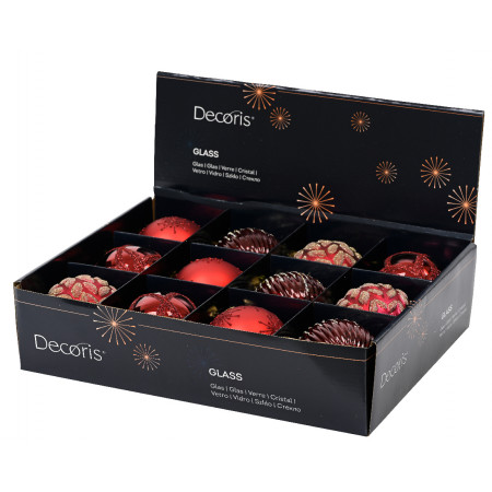 KUGLA NOVOGODIŠNJA 8CM CRVENA 062621 