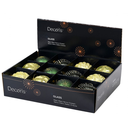 KUGLA NOVOGODIŠNJA 8CM ZELENA 062629 