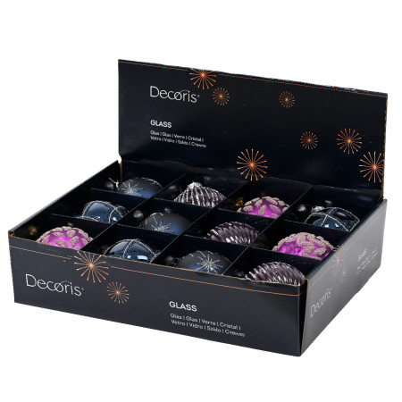 KUGLA NOVOGODIŠNJA 8CM PURPLE 062639 