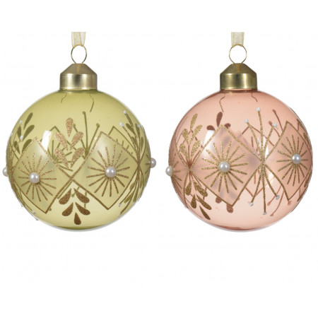 KUGLA NOVOGODIŠNJA 8CM MIX 070341 