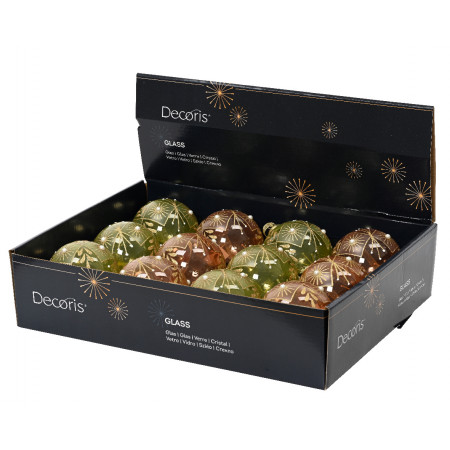 KUGLA NOVOGODIŠNJA 8CM MIX 070341 