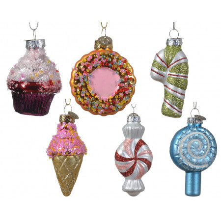 UKRAS NOVOGODIŠNJI STAKLENE FIGURE 7CM 120647 