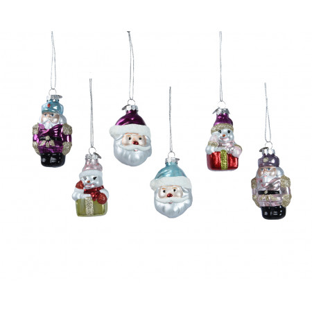 UKRAS NOVOGODIŠNJI STAKLENE FIGURE 7CM 120659 