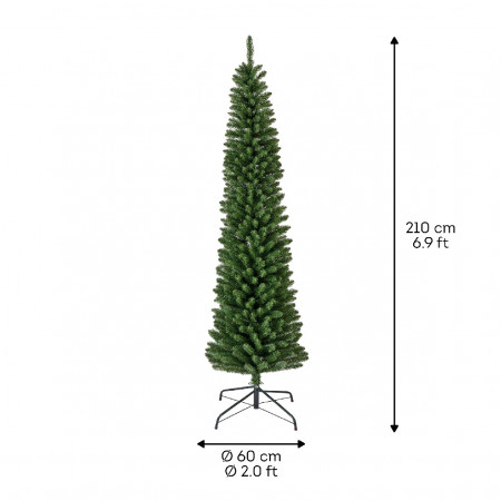 JELKA NOVOGODIŠNJA 210CM ZELENA 680062 