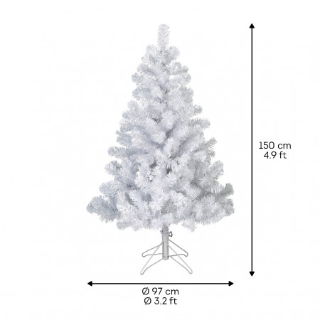 JELKA NOVOGODIŠNJA 150CM BELA 689660 