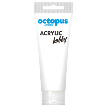 BOJA AKRILNA 75ML OCTOPUS HOBBY TITANIUM WHITE 104 UNL-2340 