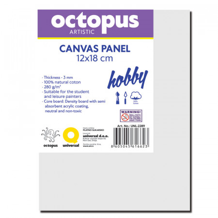 PLATNO SLIKARSKO PANEL OCTOPUS 12x18cm HOBBY 280g UNL-2289 