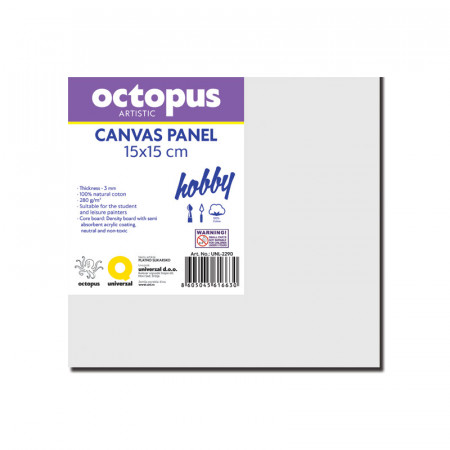 PLATNO SLIKARSKO PANEL OCTOPUS 15x15cm HOBBY 280g UNL-2290 