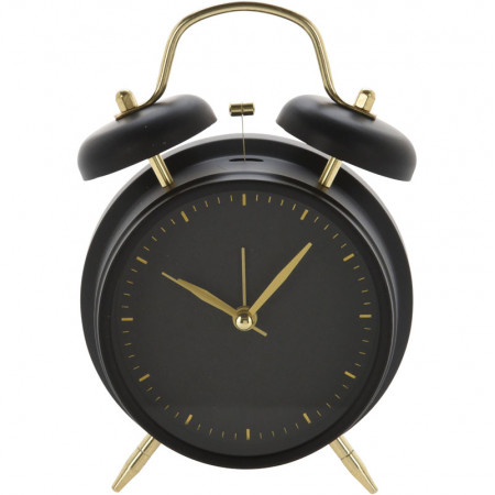 SAT BUDILNIK METALNI ROUND BLACK DIAL C37568630 