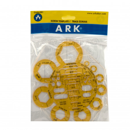 ŠABLON ZA CRTANJE SCREW TEMPLATE ARK 091 