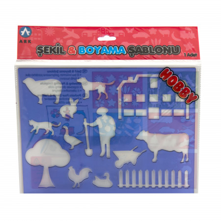 ŠABLON ZA CRTANJE CVEĆA ARK 1424 